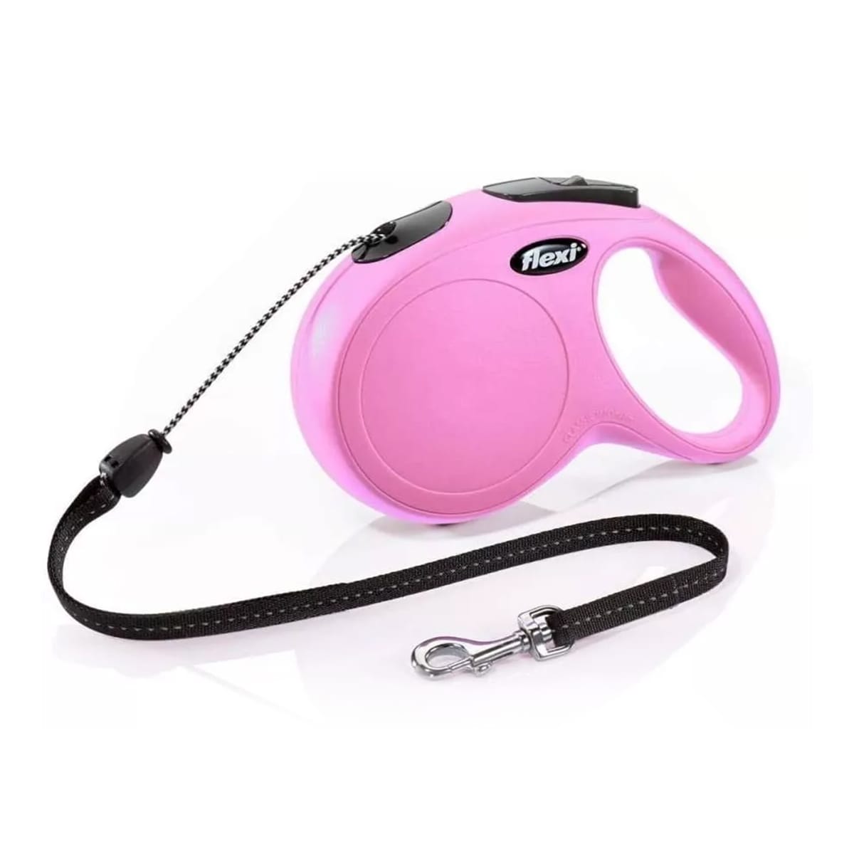 Correa Extensible Para Perro Ferplast Flippy Tech - Hasta 25 Kg, 3 Metros, Botón Bloqueo Fácil, Color Morado